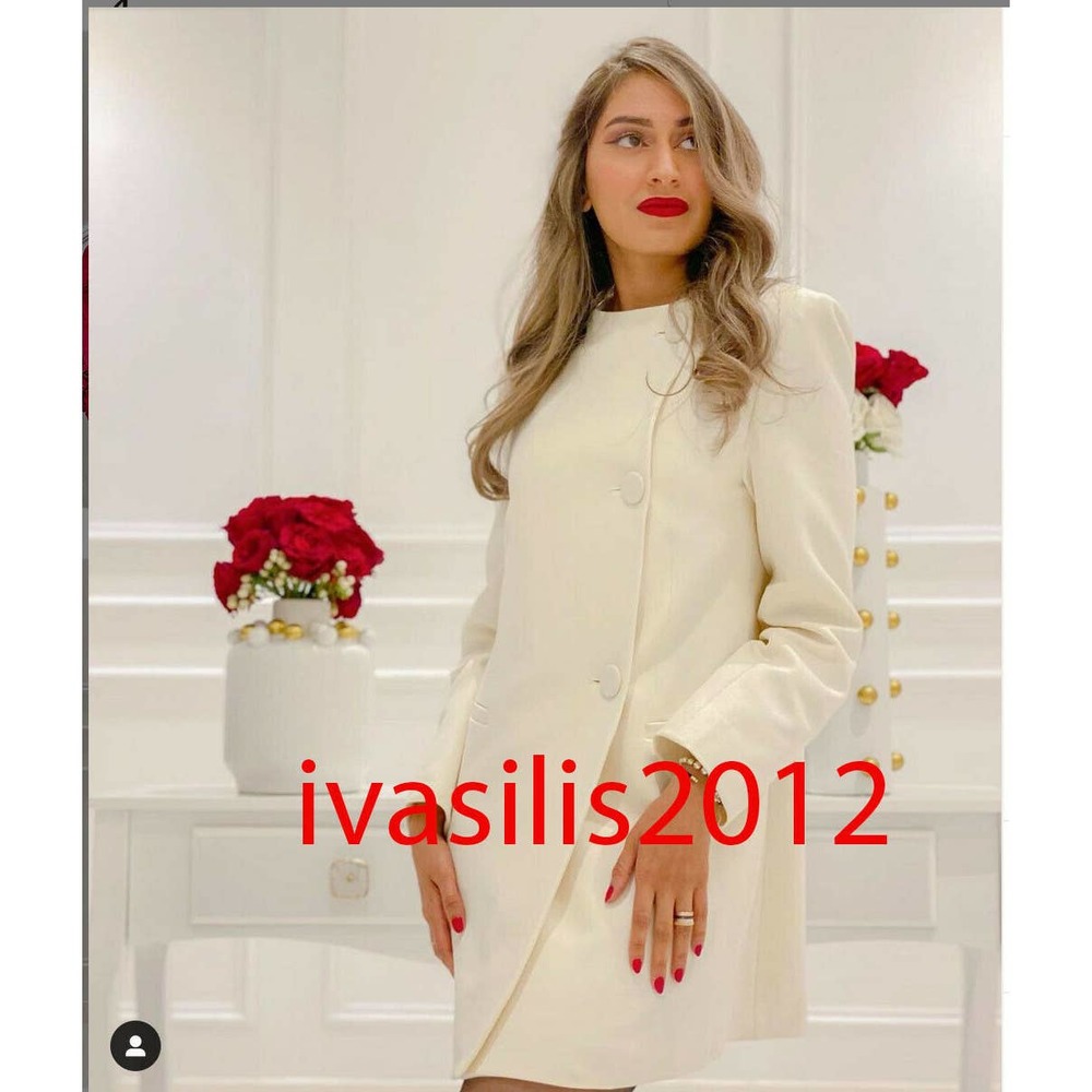 Zara Cream Blazer Dress